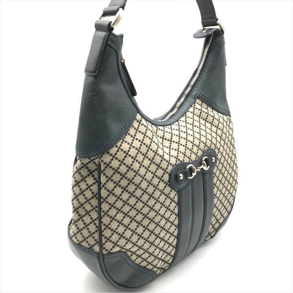 Gucci Black and Cream Hobo Bag - Picture 2 of 11